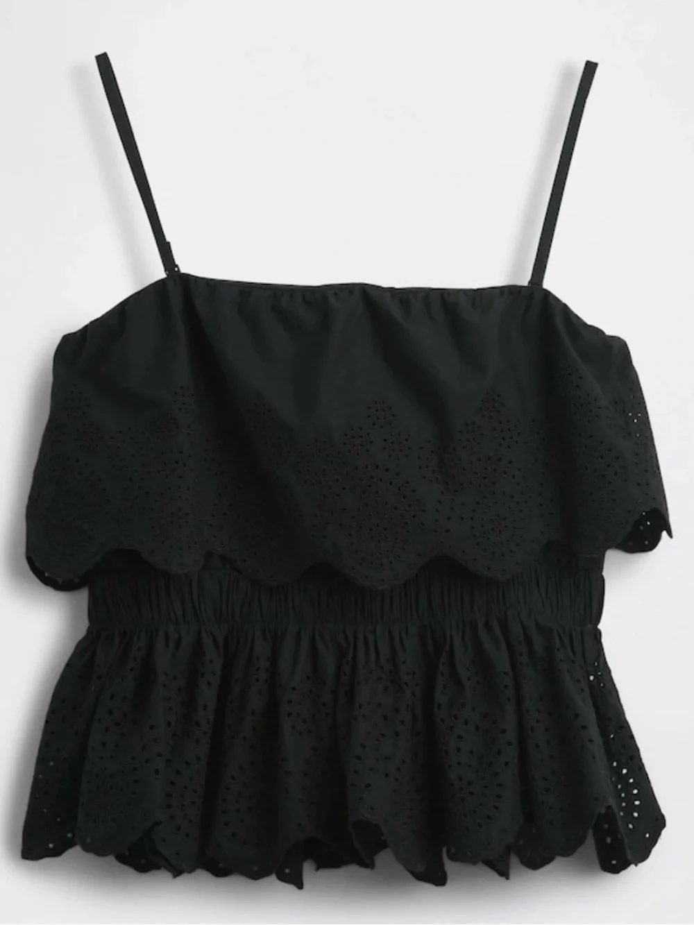 GAP Poplin Eyelet Ruffle Top - Picture 9 of 12